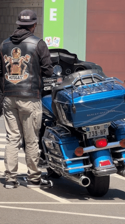Motorcycle meetup in Leudelange parking lot