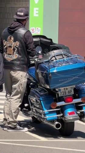 Motorcycle meetup in Leudelange parking lot