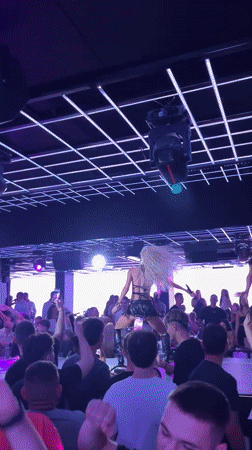 Live performance on stage at a Nesebar nightclub