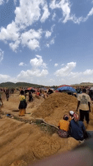 Mining activity documented at excavation site in Vom, Nigeria