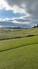 Afternoon golf session at a course in Kløfta, Norway