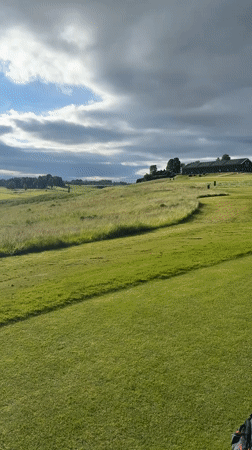 Afternoon golf session at a course in Kløfta, Norway