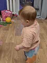 Family moments with dog, toddler captured in Chaikovsky, Russia