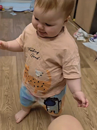 Family moments with dog, toddler captured in Chaikovsky, Russia