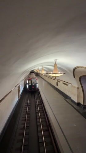 Inside Moscow's grand metro architecture on a June evening