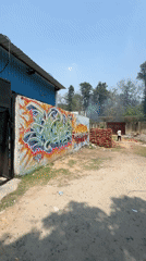 Film crew shoots scenes in New Delhi neighborhood