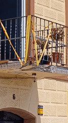 Building damage and city views documented across Barcelona