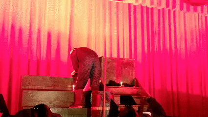 Horror-themed theatrical performance staged in Cusco, Peru overnight