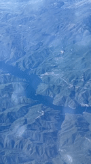 Aerial footage captures mountainous landscape over Carsoli, Italy