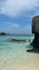 Morning beach activities captured at Nha Trang tropical resort