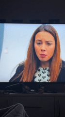 Television drama scene observed on Sofia screen