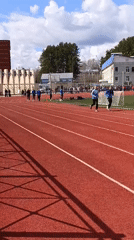 Children's track meet held at Chaikovsky stadium