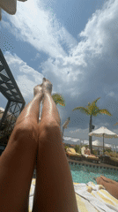 Resort poolside relaxation documented across Bali locations