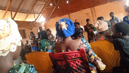 Gospel choir leads worship service in Makungu community church