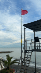 Quiet afternoon scenes captured along Sochi coastline June 1st