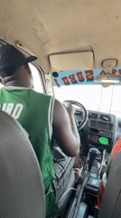Driver in Celtics jersey captured on video in Nigeria