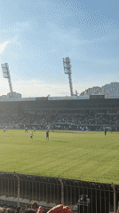 Football match draws crowds to Lazur Stadium in Burgas