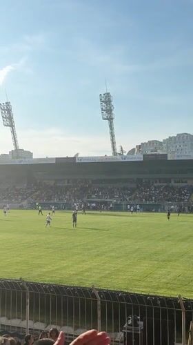 Football match draws crowds to Lazur Stadium in Burgas