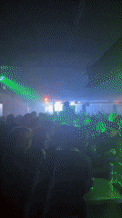 London nightclub hosts early morning performance with laser light show