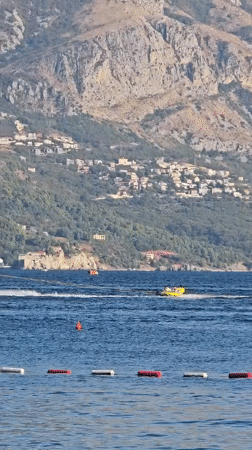 Budva's beaches and waterfront in full late-summer swing