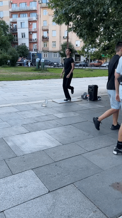 Afternoon in Sofia: street performance, ice cream, and city life