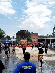 Traditional Jaranan dance performance draws village community participation