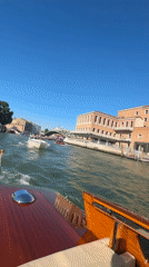 Morning boat ride captures Venice Grand Canal architecture