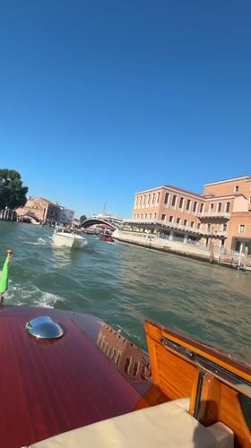 Morning boat ride captures Venice Grand Canal architecture