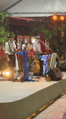 Live band performs outdoors on a Ko Samui stage