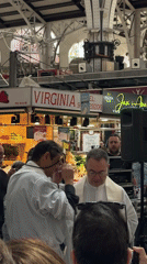 Morning scenes captured at Valencia's historic Mercat Central food market