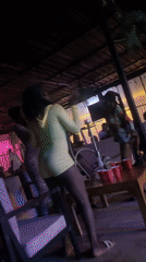 Late-night lounge scene in Gura Top, Nigeria