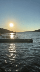 Golden sunset over the Kama River in Chaykovsky