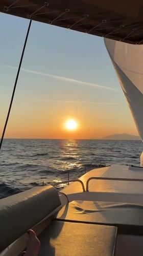 Sunset sailing captured near Anacapri during evening cruise
