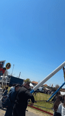 Carnival rides draw crowds on sunny day in Pomorie