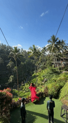 Adventure swings and cultural experiences in Tegallalang rice terraces