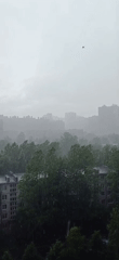 Rainstorm documented over Saint Petersburg residential district