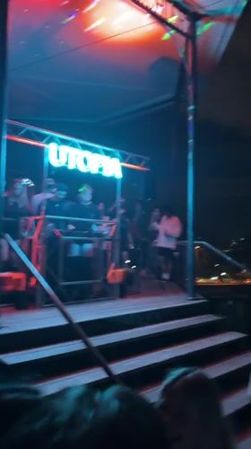 Late-night DJ set at UTOPIA venue in Montreal