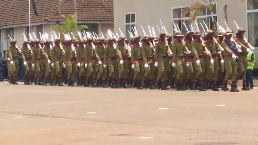 Military parade with synchronized formations held in Tanzania