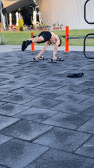 Outdoor calisthenics training session in Burgas fitness area
