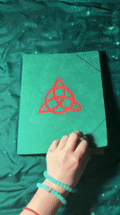 Person reads book about demon Belthazor in Wisła