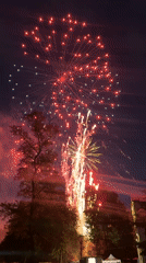 Fireworks display draws crowds to Hrodna on July evening