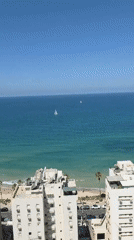 Clear morning conditions observed along Bat Yam coastline