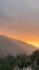 Sunset documented over Bin El Ouidane mountains, Morocco