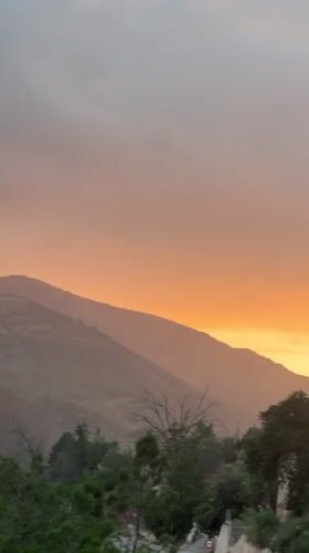 Sunset documented over Bin El Ouidane mountains, Morocco