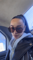 Woman in sunglasses observed in vehicle in Belorechensk