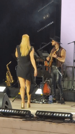 Live concert night in Liepāja with Baltic Sea views at dusk