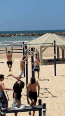 Casual Friday morning scenes captured along Tel Aviv beachfront