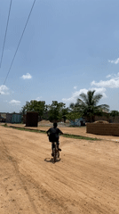 Daily life moments captured in Joma, Ghana morning