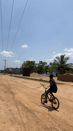 Daily life moments captured in Joma, Ghana morning