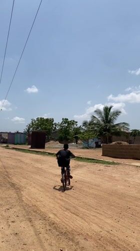 Daily life moments captured in Joma, Ghana morning